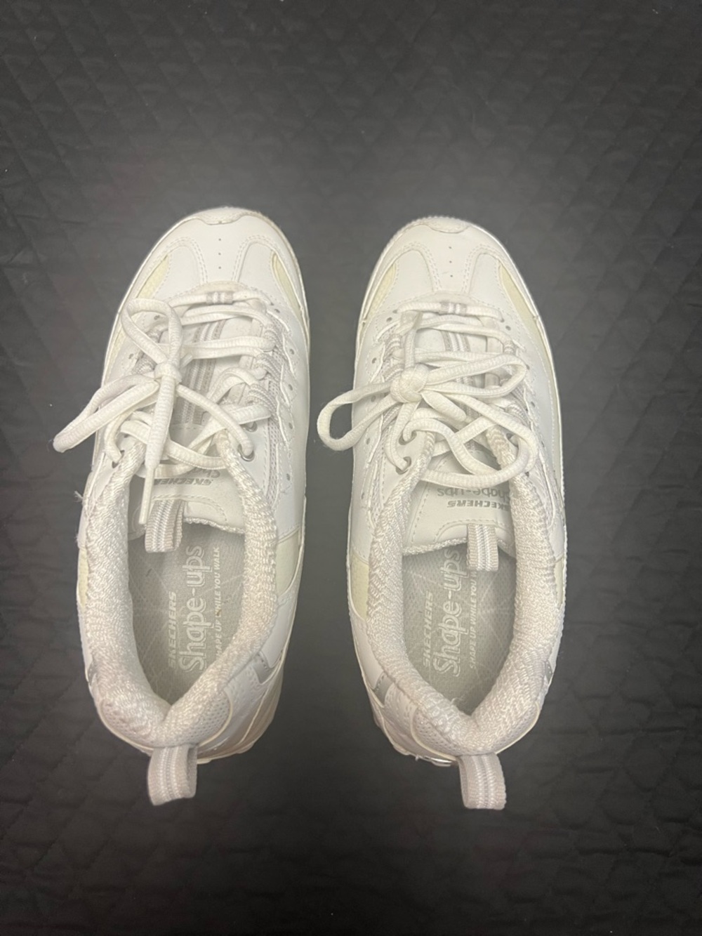 Skechers White Athletic Shape-Ups Sneakers